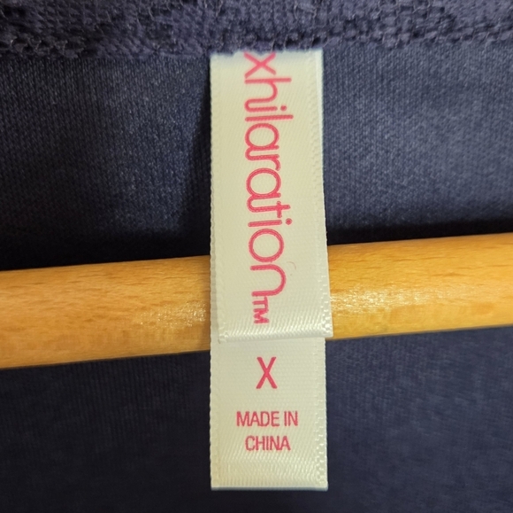 Xhilaration | Navy Blue Lace Boho Long Sleeve V-neck Dress Plus Size X - Picture 4 of 5